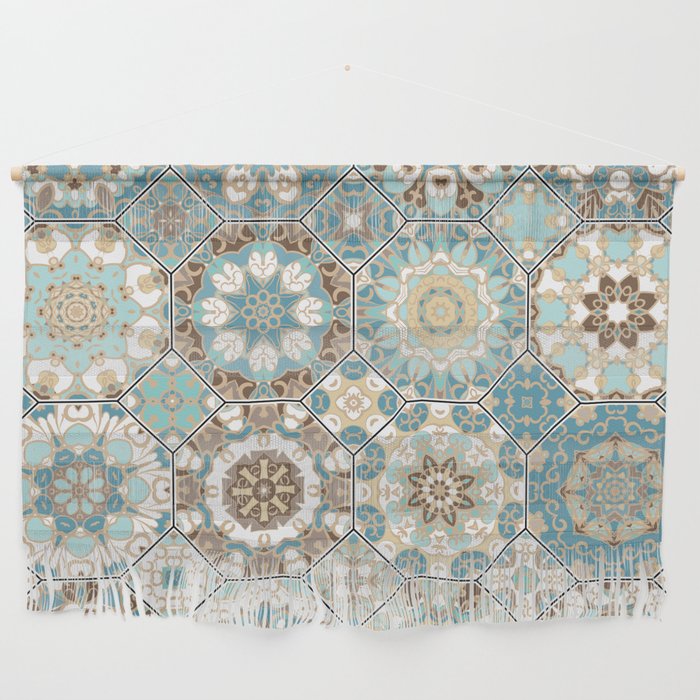 Mediterranean Decorative Tile Print XIV Wall Hanging
