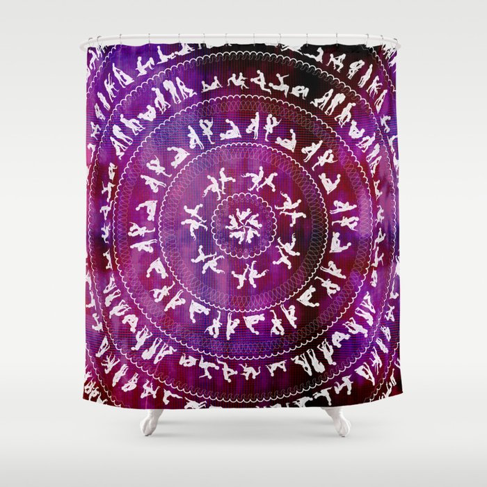Kama Sutra Mandala Dark Red Shower Curtain By Kestreldesign Society6
