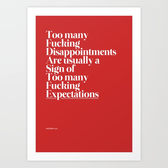 Disappointments Art Print