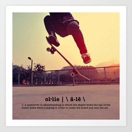 Ollie - Definition Art Print