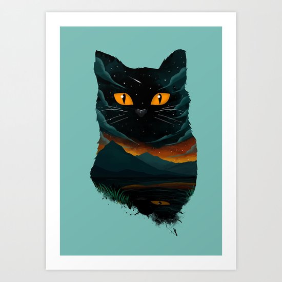 cat Art Print