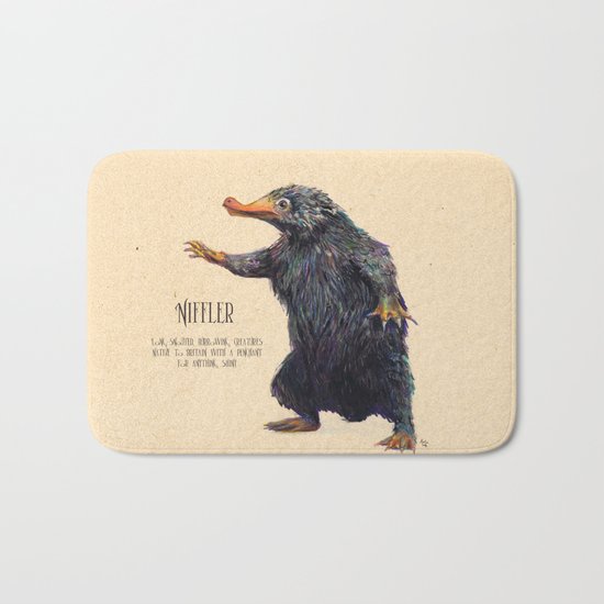 Niffler art Fantastic Beasts Bath Mat