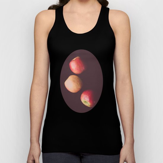 Three Red Apples Unisex Tank Top