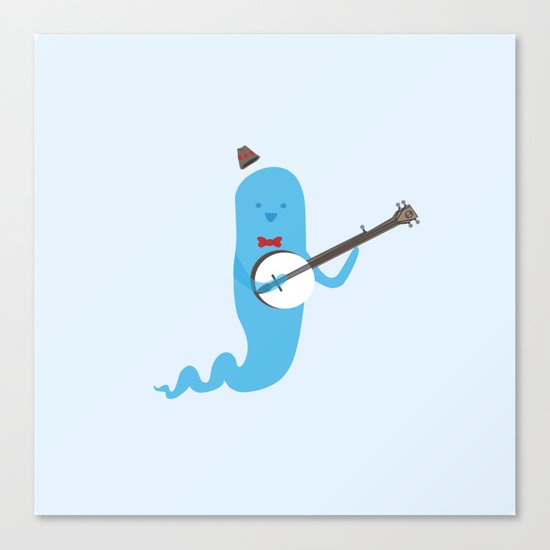 Ghost and Banjo Canvas Print