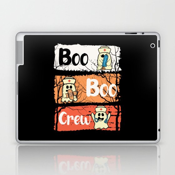 Boo Boo Crew Nurse Halloween Laptop & iPad Skin
