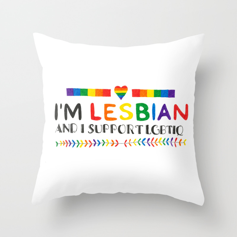 18x18 Multicolor Funny LGBTQ Lesbian Queer Trans Gay I Just Look Straight Throw Pillow 