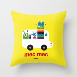 Mec Mec Throw Pillow