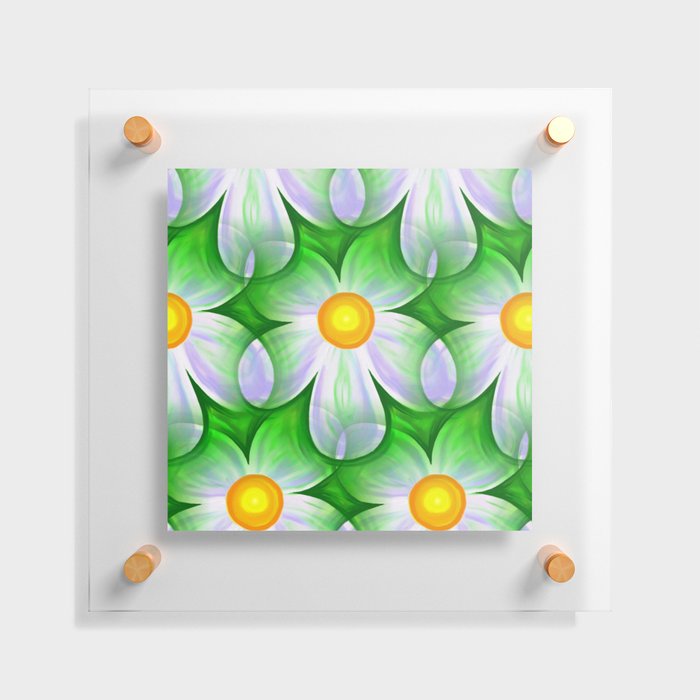 Floral Repeat Pattern 20 Floating Acrylic Print