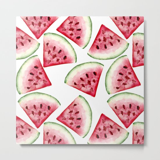 Watermelon pattern Metal Print
