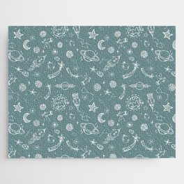 space voyage grey Jigsaw Puzzle