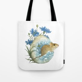 Field Mouse and Celestite Geode Tote Bag