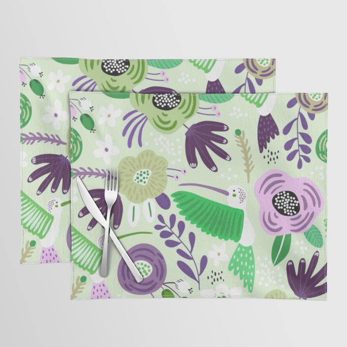 Colibri Birds and Flowers 3 Placemat