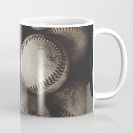 Grungy Baseballs on a Shelf Coffee Mug