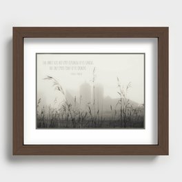 Anxiety Recessed Framed Print