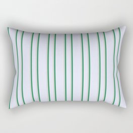 [ Thumbnail: Lavender, Light Gray & Sea Green Colored Pattern of Stripes Rectangular Pillow ]