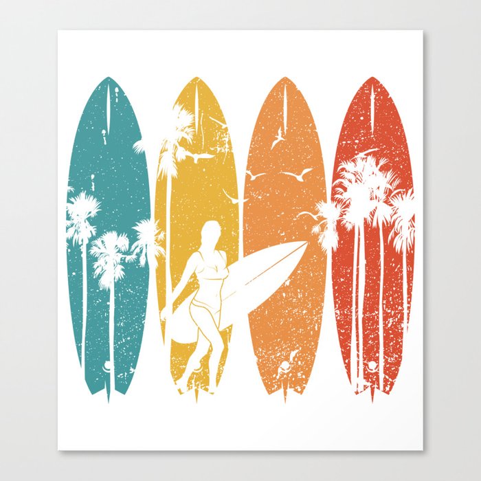 Surf Girl Canvas Print