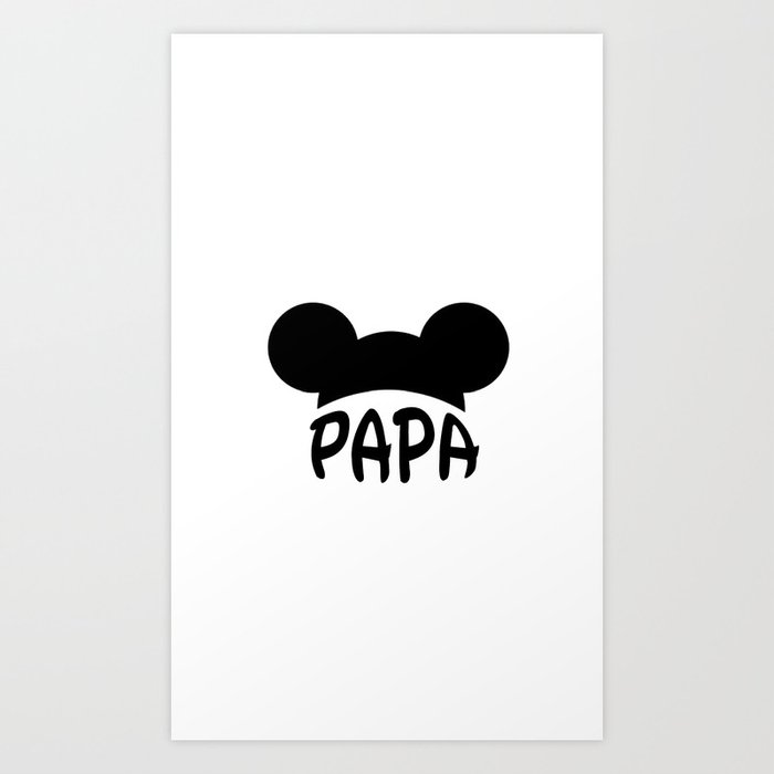 Papa Ears Art Print