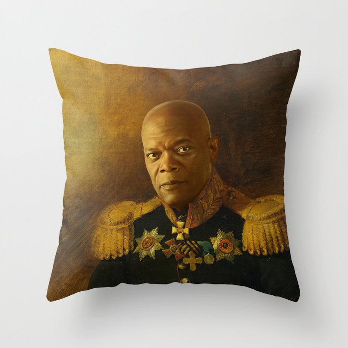 Samuel L. Jackson - replaceface Throw Pillow