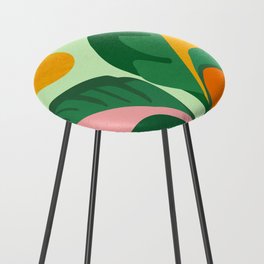 Things Are Looking Up / Tropical Greenery Counter Stool