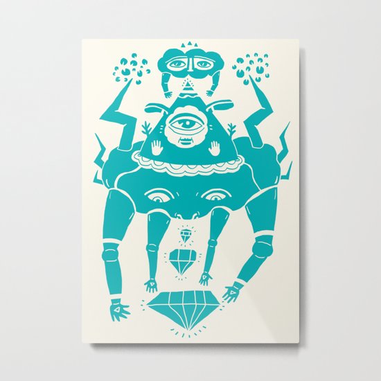 Triangle Head I Metal Print