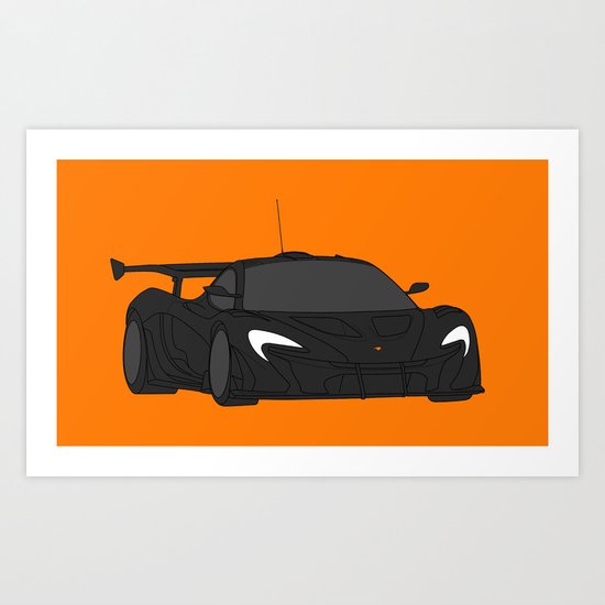 McLaren P1 GTR Art Print