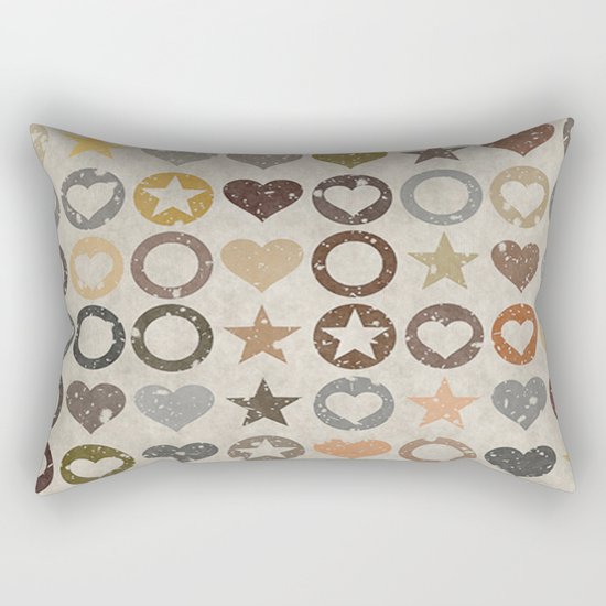 stars and hearts Rectangular Pillow