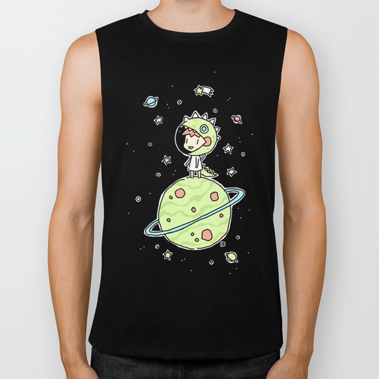 Space Dinosaur Biker Tank