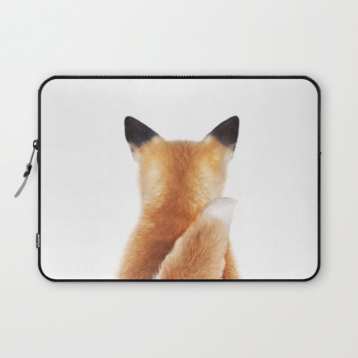 Baby Fox Tail, Fox Cub, Woodland Animals, Kids Art, Baby Animals Art Print By Synplus Laptop Sleeve