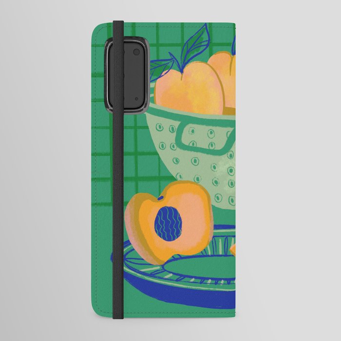 Bowl of Peaches Android Wallet Case