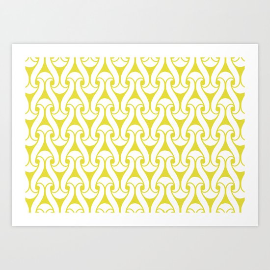 loopy pattern Art Print