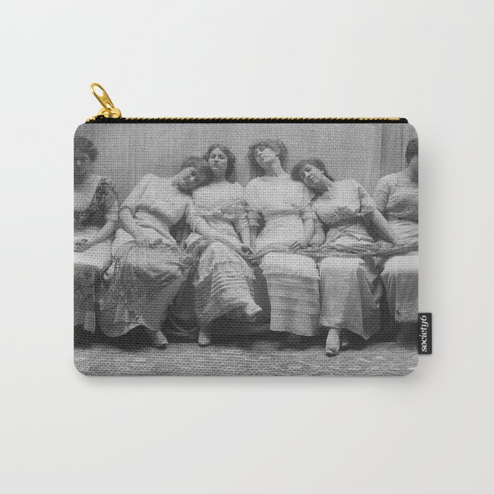 The Graduating Class female college graduates, 1913 portrait black and white photograph / photography by Frank Eugene Carry-All Pouch