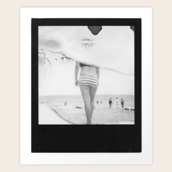 Beach3 BW Art Print