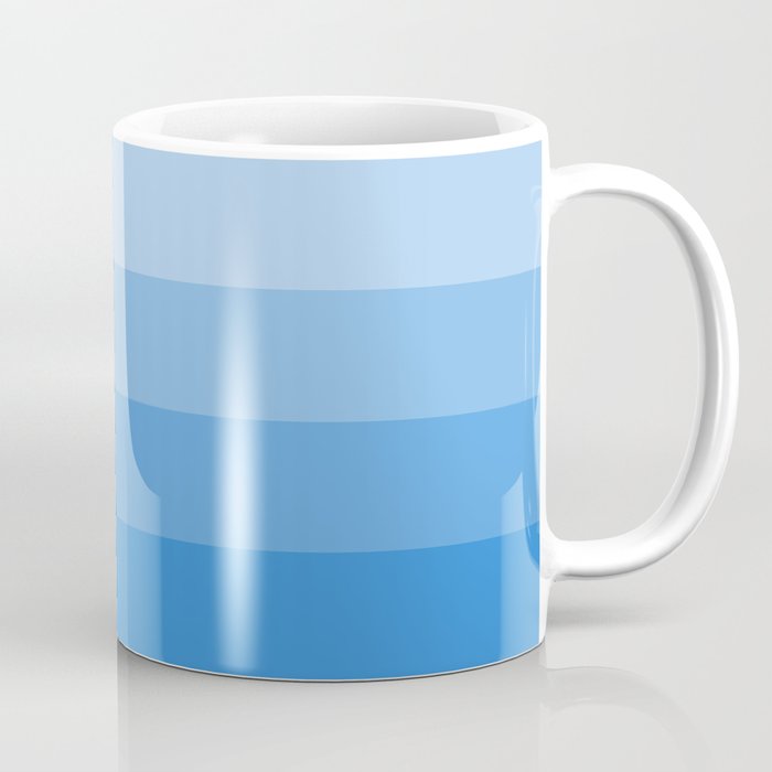 Four Shades of Light Blue Coffee Mug
