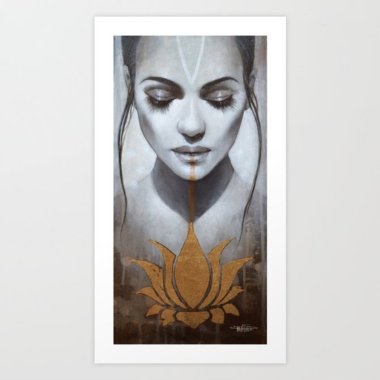 Le lotus Art Print
