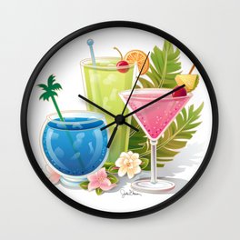 Tropical Drinks#1 Wall Clock