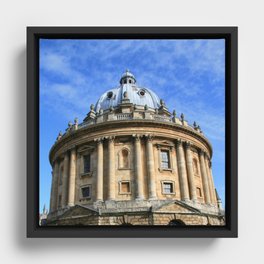 Great Britain Photography - Old Library In Oxford From The 18th Century Framed Canvas