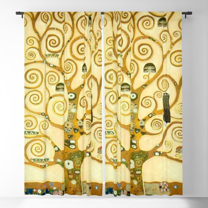 Gustav Klimt "Tree of life" Blackout Curtain