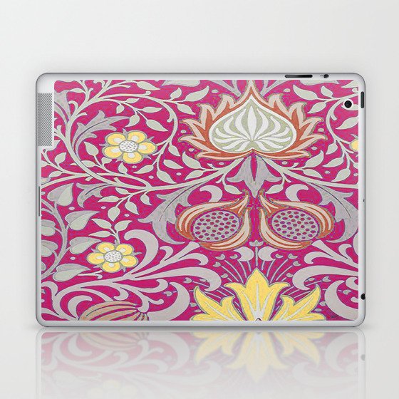 William Morris Vintage Pink Floral Persian Pattern Laptop & iPad Skin