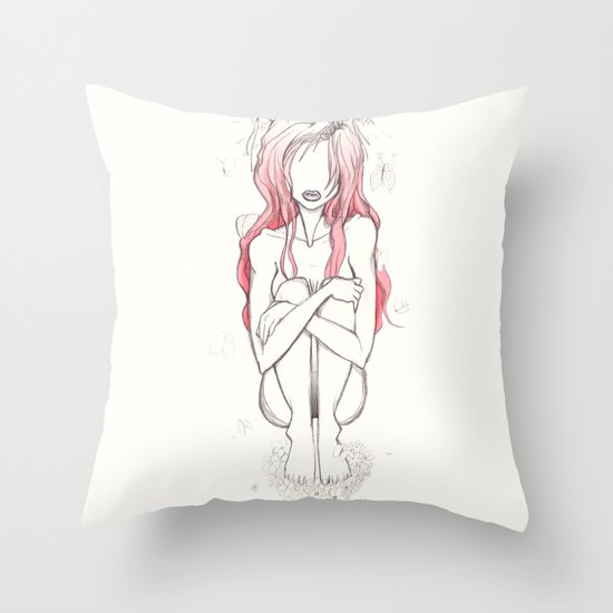 And How the Pollen fell all around your Face Throw Pillow