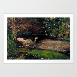 John Everett Millais Ophelia Painting Art Print