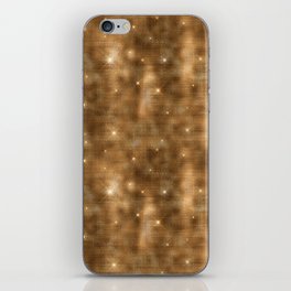 Glam Gold Diamond Shimmer Glitter iPhone Skin