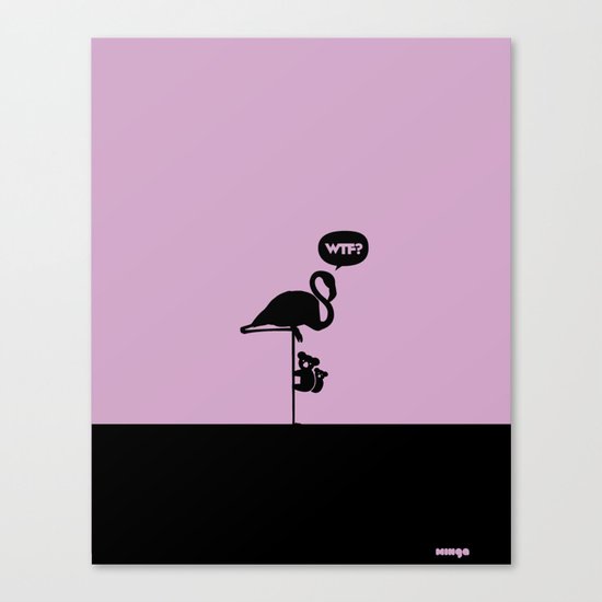 WTF? Flamenco! Canvas Print