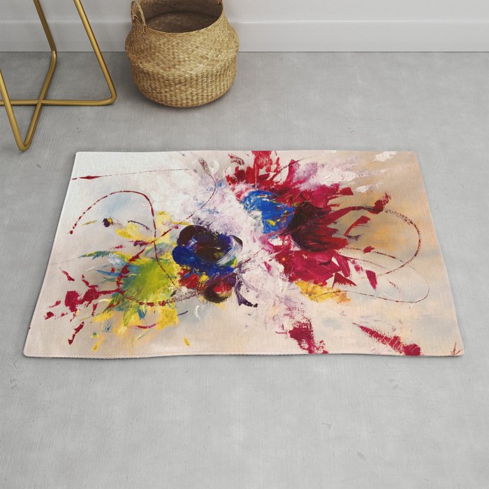 Abstract bouquet Rug