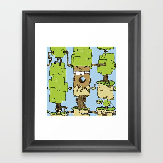 Trees expansion Framed Art Print