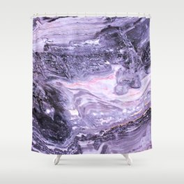 Purple Gem Amethyst Shower Curtain