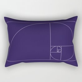 Fibonacci Golden Ratio Spiral Rectangular Pillow
