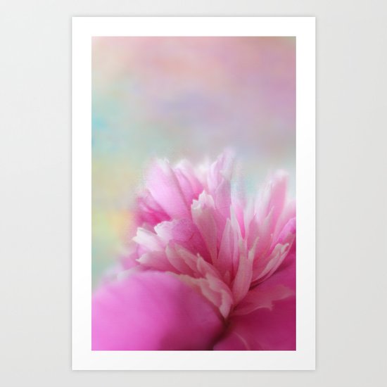 PART OF A PEONY Art Print