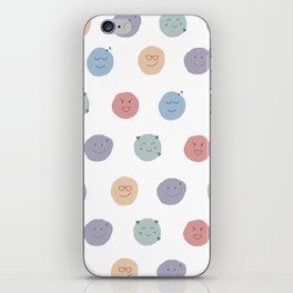 Cute Smiley Face Pattern iPhone Skin