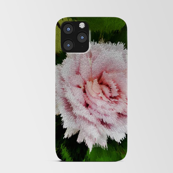 Pink rose extrusion iPhone Card Case
