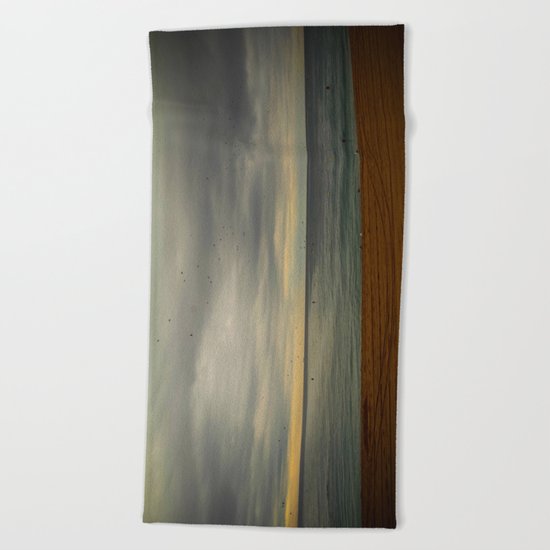 Barcelona beach Beach Towel